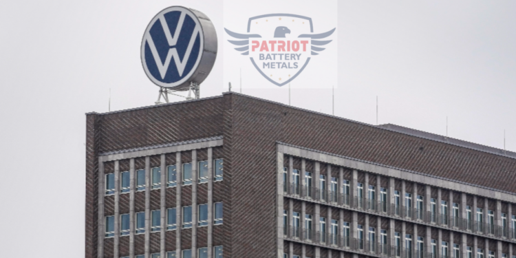 Volkswagen compra parte da Patriot Battery Metals
