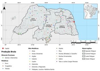 Rio Grande do Norte possui mais de 60 substâncias minerais catalogadas, revela SGB