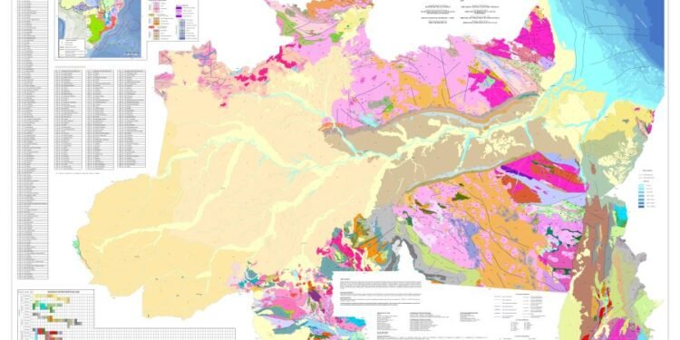 Serviço Geológico do Brasil lança mapa da Região Norte