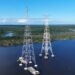 MRN conclui primeira torre da travessia do Rio Trombetas para conexão ao sistema elétrico nacional
