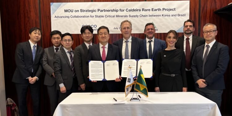 Meteoric firma acordo para vender até 30% da produção do Projeto Caldeira à sul-coreana POSCO